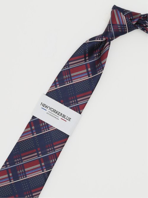 ニューヨーカーブルー/NEWYORKER BLUE シルクレギュラータイ 8.0cm幅