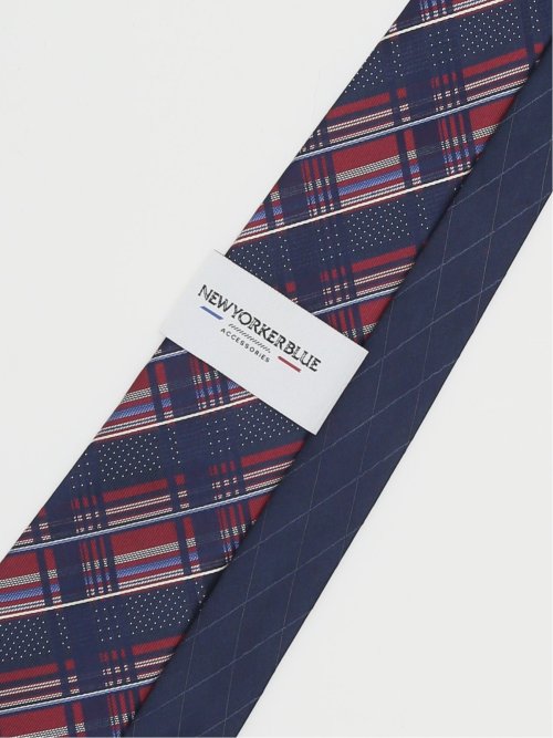 ニューヨーカーブルー/NEWYORKER BLUE シルクレギュラータイ 8.0cm幅