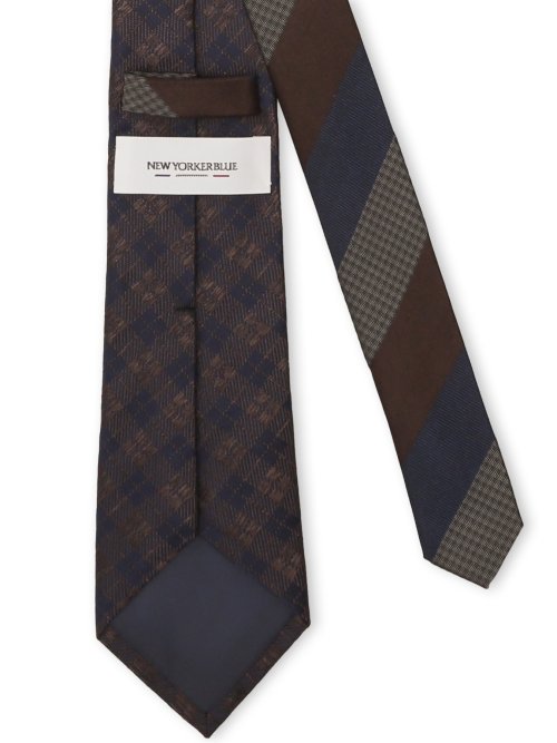 ニューヨーカーブルー/NEWYORKER BLUE シルクレギュラータイ 8.0cm幅
