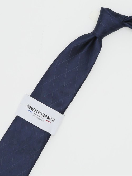 ニューヨーカーブルー/NEWYORKER BLUE シルクレギュラータイ 8.0cm幅