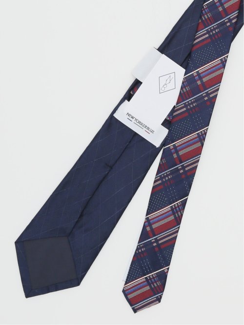 ニューヨーカーブルー/NEWYORKER BLUE シルクレギュラータイ 8.0cm幅