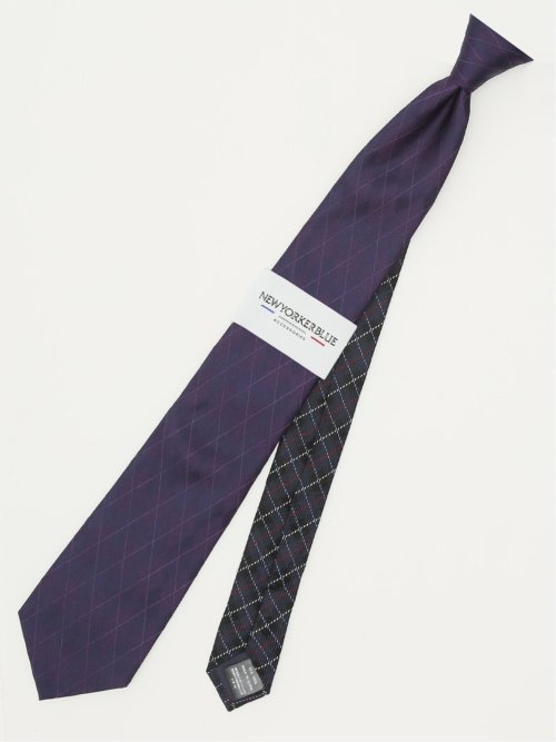 ニューヨーカーブルー/NEWYORKER BLUE シルクレギュラータイ 8.0cm幅