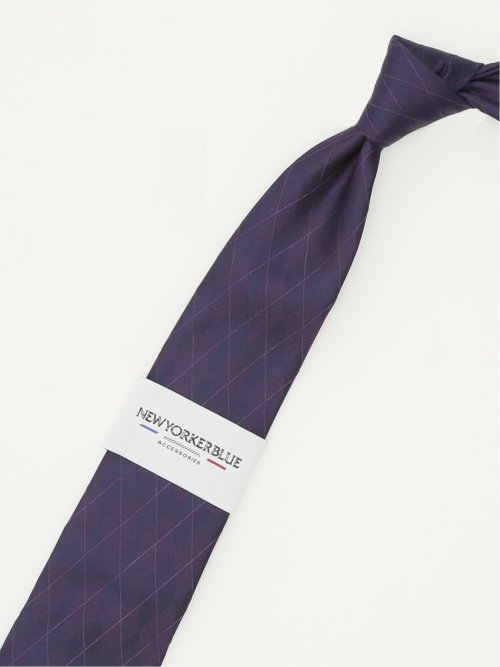 ニューヨーカーブルー/NEWYORKER BLUE シルクレギュラータイ 8.0cm幅