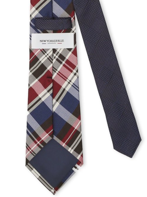 ニューヨーカーブルー/NEWYORKER BLUE シルクレギュラータイ 8.0cm幅