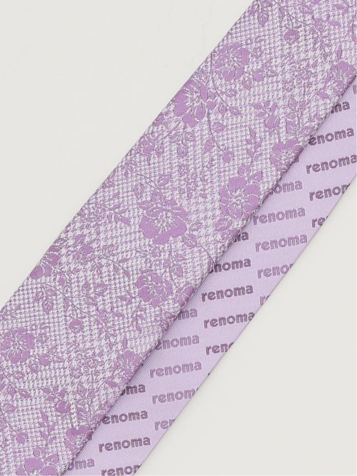 シルク パネル柄 ナロータイ 7.0cm幅