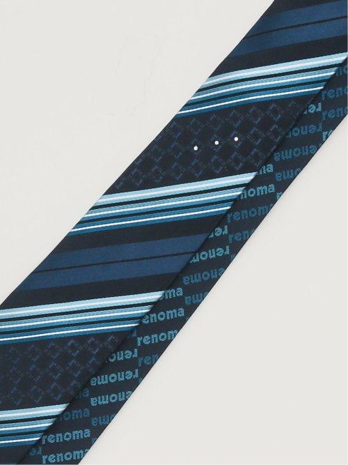 シルク パネル柄 ナロータイ 7.0cm幅