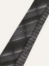 シルク パネル柄 ナロータイ 7.0cm幅