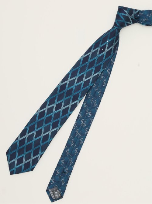 シルク パネル柄 ナロータイ&チーフセット