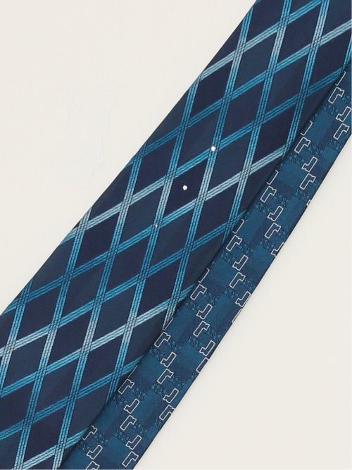 シルク パネル柄 ナロータイ&チーフセット