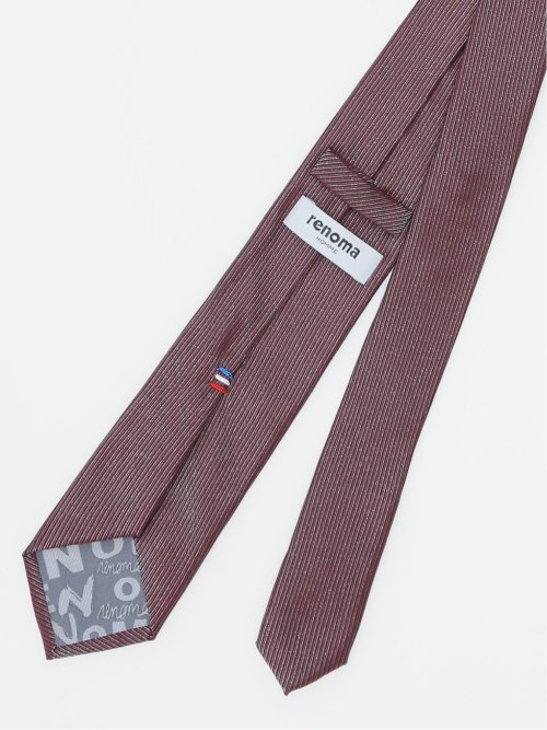 シルク混 パネル柄 ナロータイ 6.5cm幅