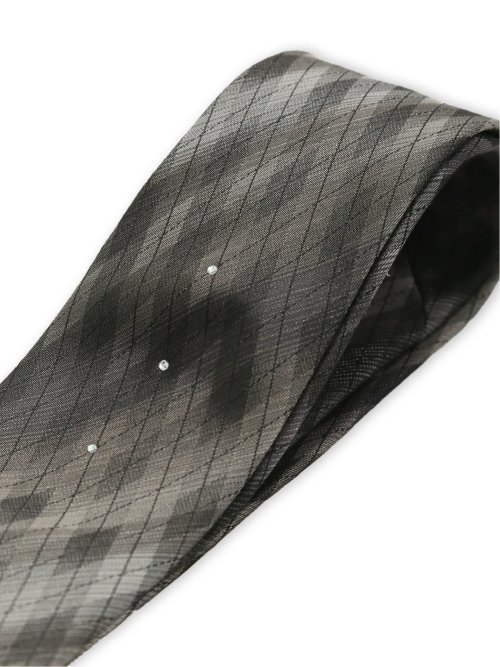 シルク ラインストーン付き ナロータイ 7.0cm幅