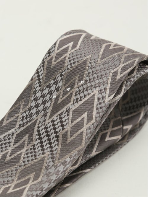 シルク ラインストーン付き ナロータイ 7.0cm幅