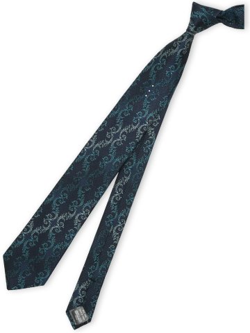 シルク ラインストーン付き ナロータイ 7.0cm幅