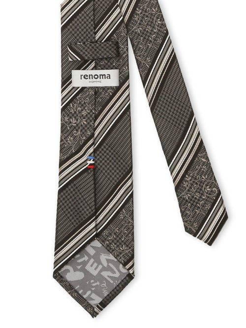 シルク ラインストーン付き ナロータイ 7.0cm幅