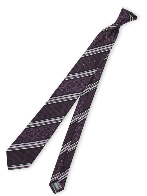 シルク ラインストーン付き ナロータイ 7.0cm幅