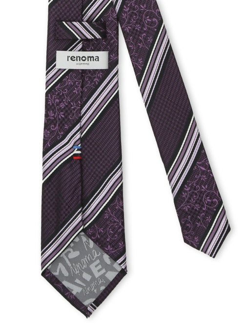 シルク ラインストーン付き ナロータイ 7.0cm幅