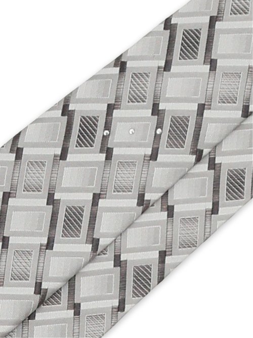 シルク ラインストーン付き ナロータイ 7.0cm幅