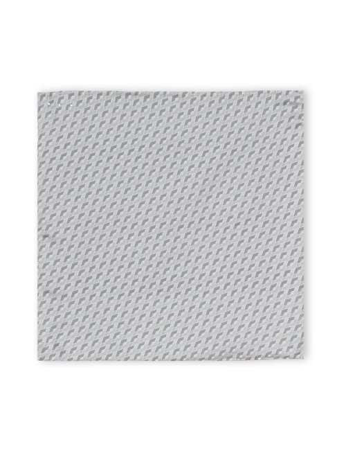 シルク ラインストーン付き ナロータイ&チーフセット