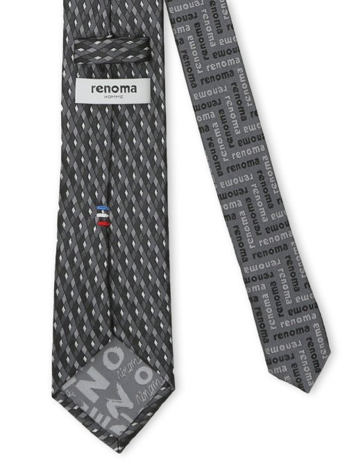 シルク ラインストーン付き ナロータイ&チーフセット