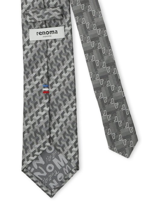 シルク ラインストーン付き ナロータイ&チーフセット