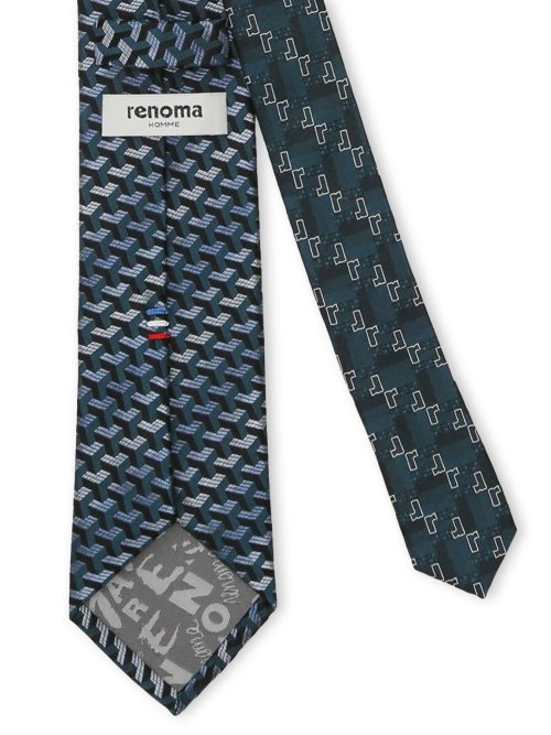 シルク ラインストーン付き ナロータイ&チーフセット