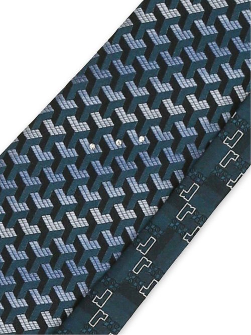 シルク ラインストーン付き ナロータイ&チーフセット