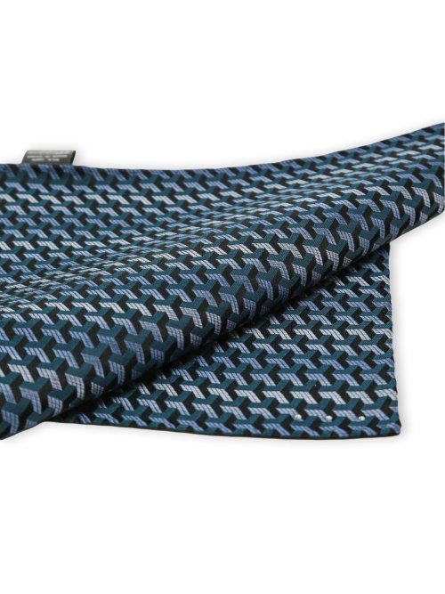 シルク ラインストーン付き ナロータイ&チーフセット