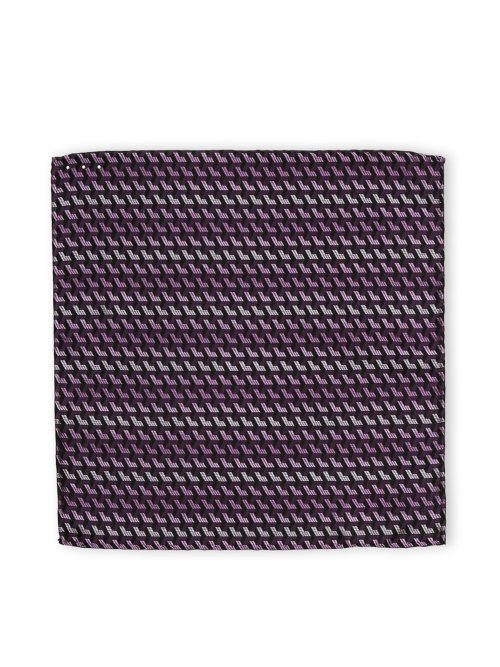 シルク ラインストーン付き ナロータイ&チーフセット