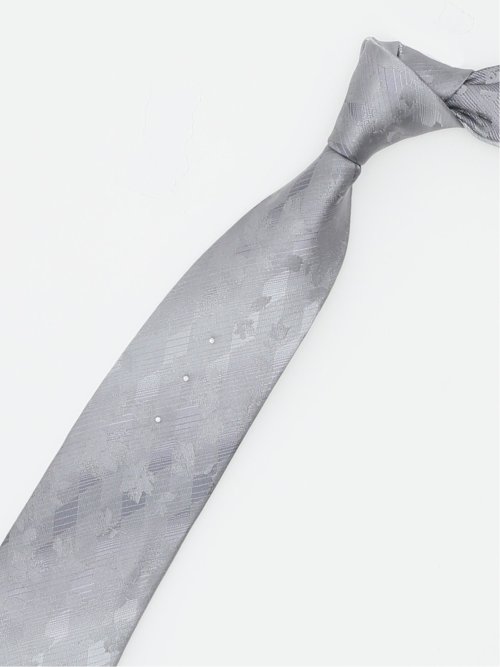 シルク パネル柄 ナロータイ 7.0cm幅