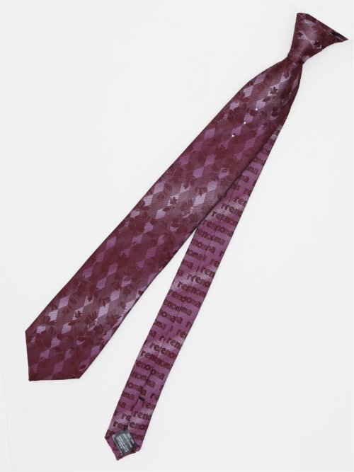 シルク パネル柄 ナロータイ 7.0cm幅(Other 06グレー): ネクタイ