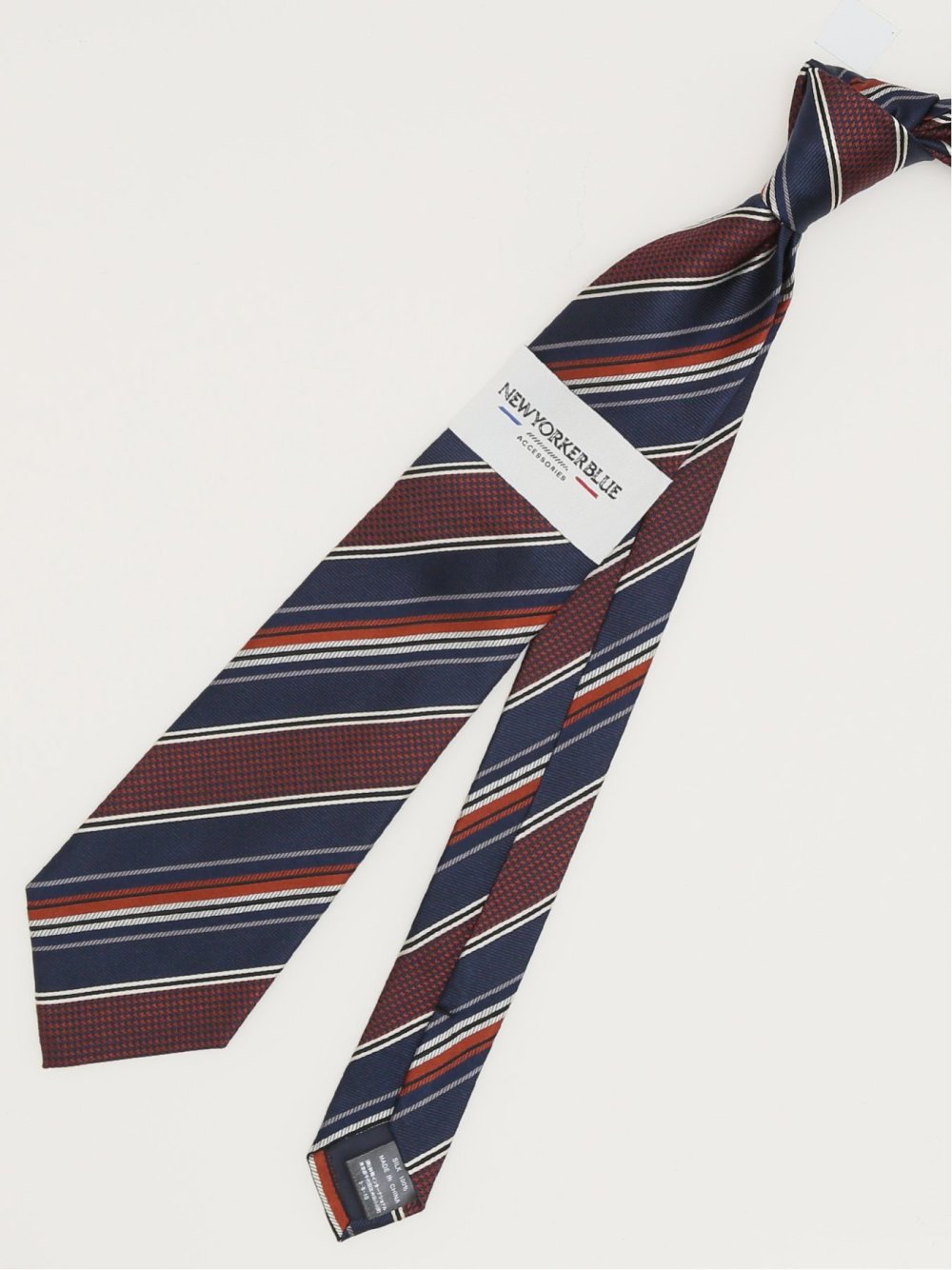 ニューヨーカーブルー/NEWYORKER BLUE シルクレギュラータイ 8.0cm幅
