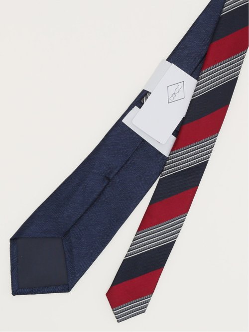 ニューヨーカーブルー/NEWYORKER BLUE シルクレギュラータイ 8.0cm幅