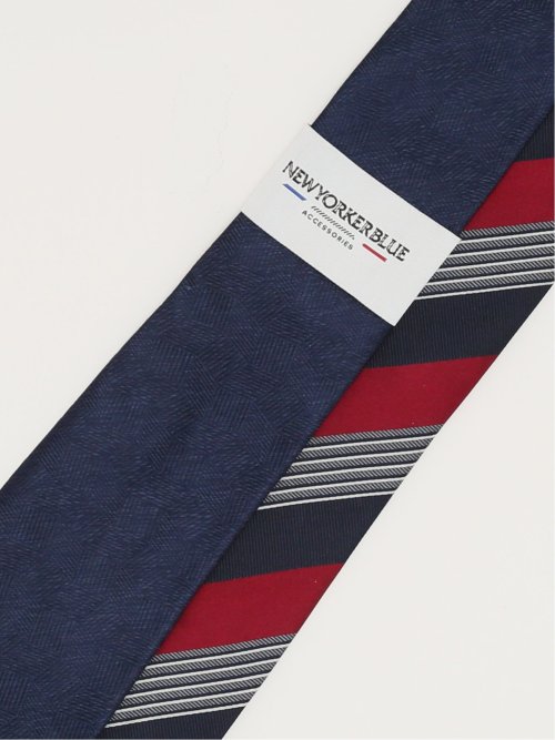 ニューヨーカーブルー/NEWYORKER BLUE シルクレギュラータイ 8.0cm幅
