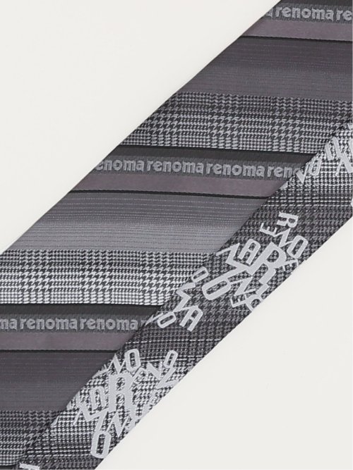 シルク パネル柄 ナロータイ 7.0cm幅