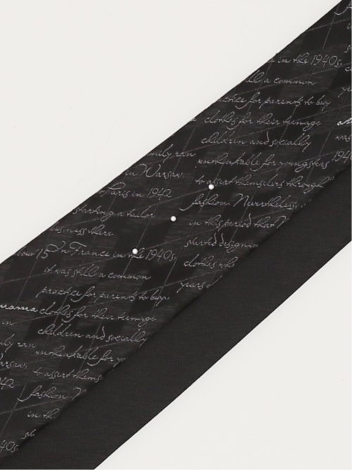 シルク パネル柄 ナロータイ 7.0cm幅