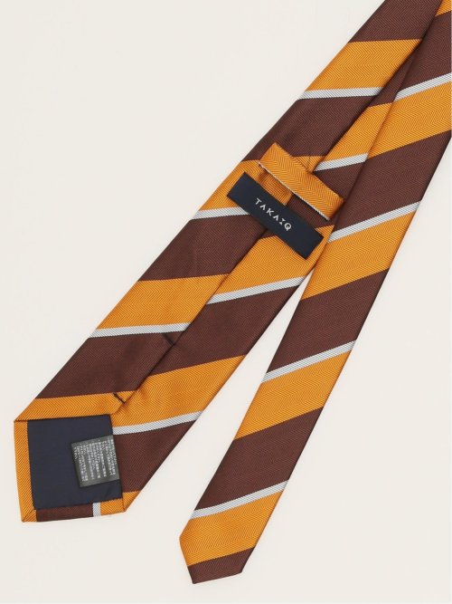 エコウォッシャブル ストライプ柄 レギュラータイ 8.0cm幅