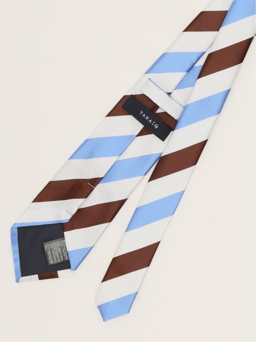 エコウォッシャブル ストライプ柄 レギュラータイ 8.0cm幅