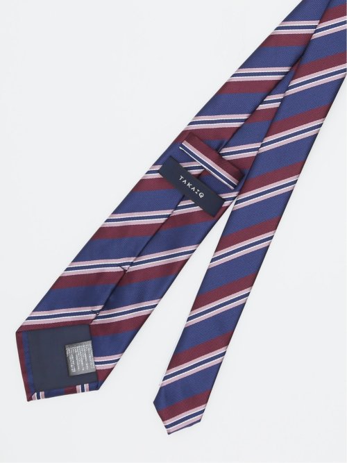 エコウォッシャブル ストライプ柄 レギュラータイ 8.0cm幅