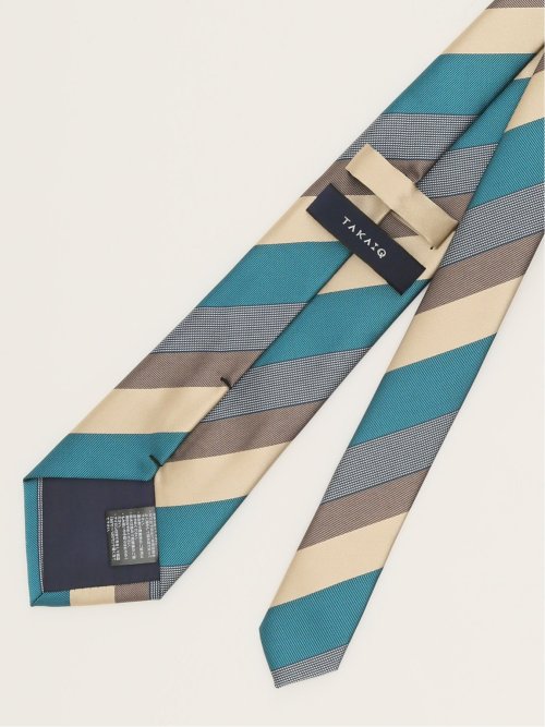 エコウォッシャブル ストライプ柄 レギュラータイ 8.0cm幅