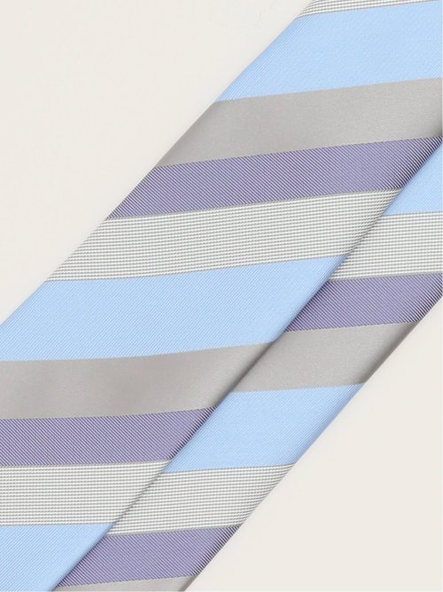 エコウォッシャブル ストライプ柄 レギュラータイ 8.0cm幅