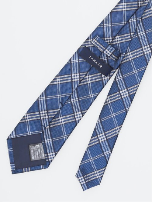 エコウォッシャブル チェック柄 レギュラータイ 8.0cm幅