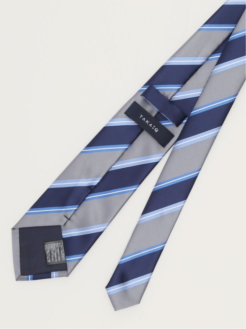 エコウォッシャブル ストライプ柄 レギュラータイ 8.0cm幅