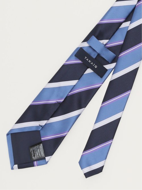 エコウォッシャブル ストライプ柄 レギュラータイ 8.0cm幅