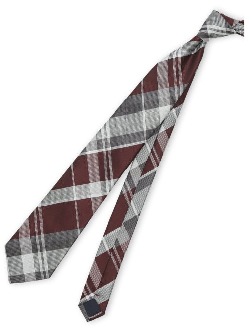 ウォッシャブル チェック柄 レギュラータイ 8.0cm幅