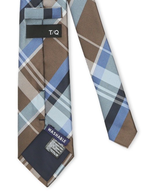 ウォッシャブル チェック柄 レギュラータイ 8.0cm幅