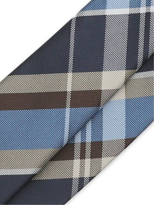 ウォッシャブル チェック柄 レギュラータイ 8.0cm幅