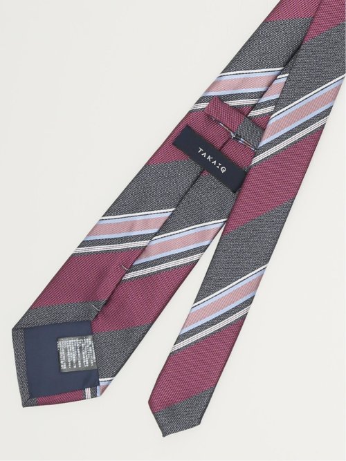 エコウォッシャブル ストライプ柄 レギュラータイ 8.0cm幅