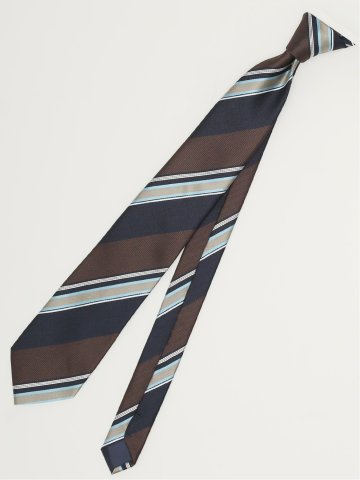 エコウォッシャブル ストライプ柄 レギュラータイ 8.0cm幅