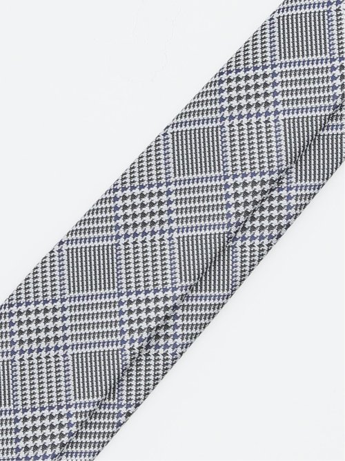 エコウォッシャブル チェック柄 レギュラータイ 8.0cm幅