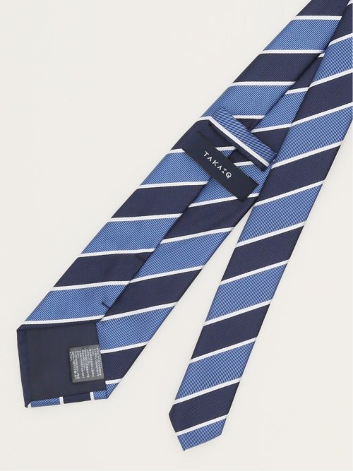 エコウォッシャブル ストライプ柄 レギュラータイ 8.0cm幅